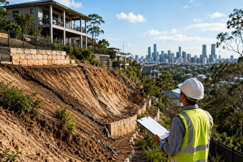 slope stability hazard overlay