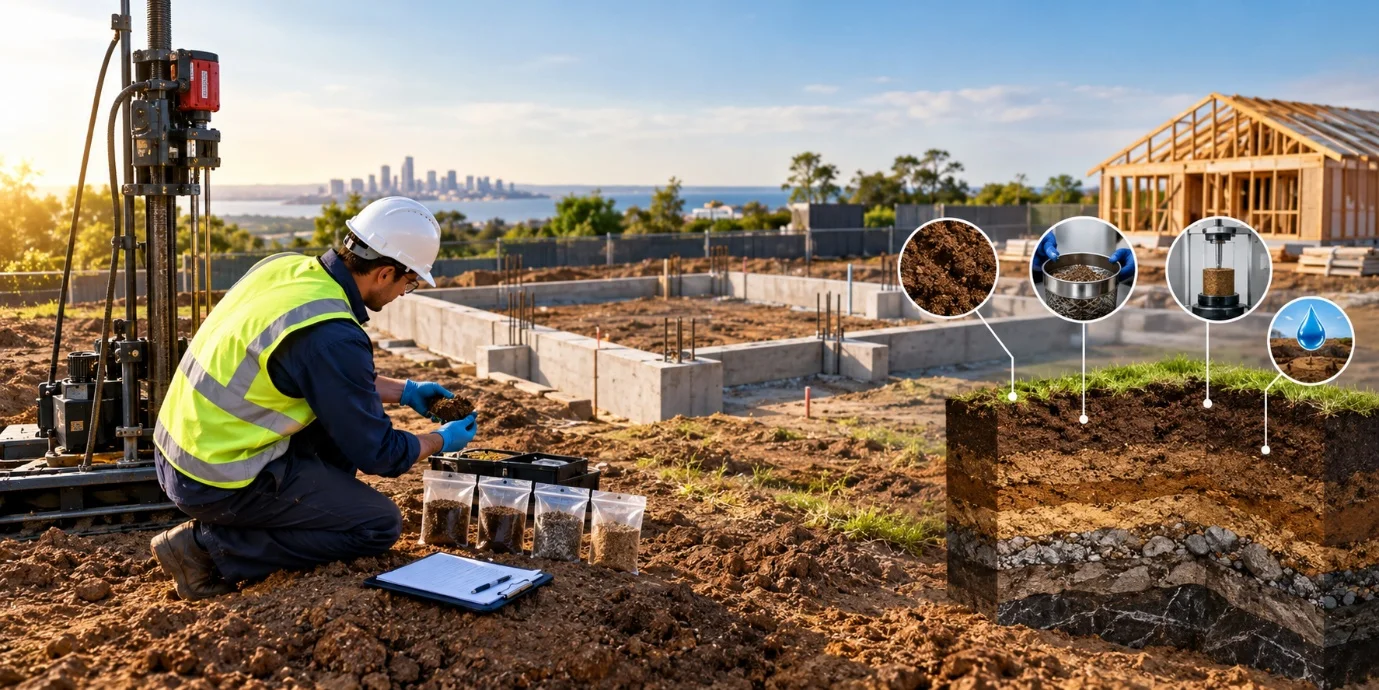 Soil testing for strong building foundations