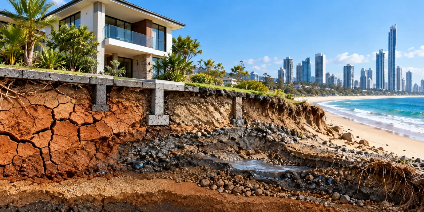 Gold Coast building foundation and soil conditions.