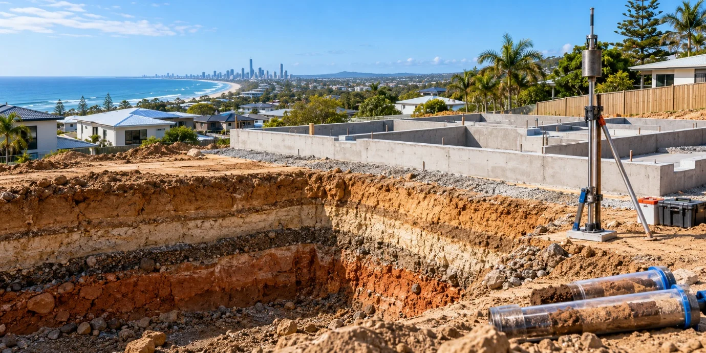 Gold Coast home foundation soil testing.